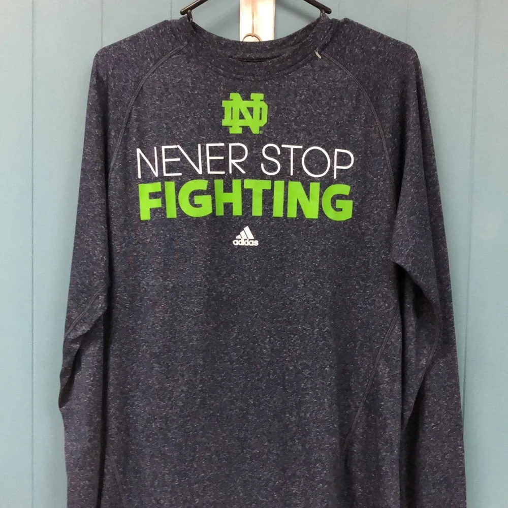 Adidas Climate Notre Dame Fighting Irish‎ NCAA Final Four 2013 long sleeve Shirt